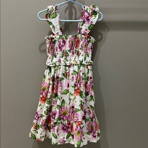 Janie and Jack Floral Kids Dress with Ruffled Straps